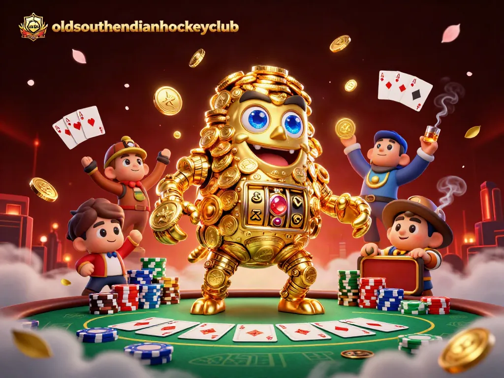 Engage with the action at oldsouthendianhockeyclub through this dynamic casino-themed illustration.