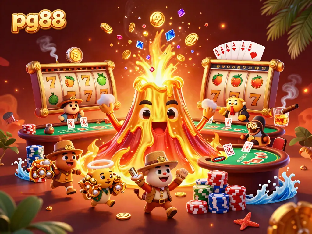 Experience non-stop excitement with pg88 at the dynamic slot reels erupting coins and treasures.
