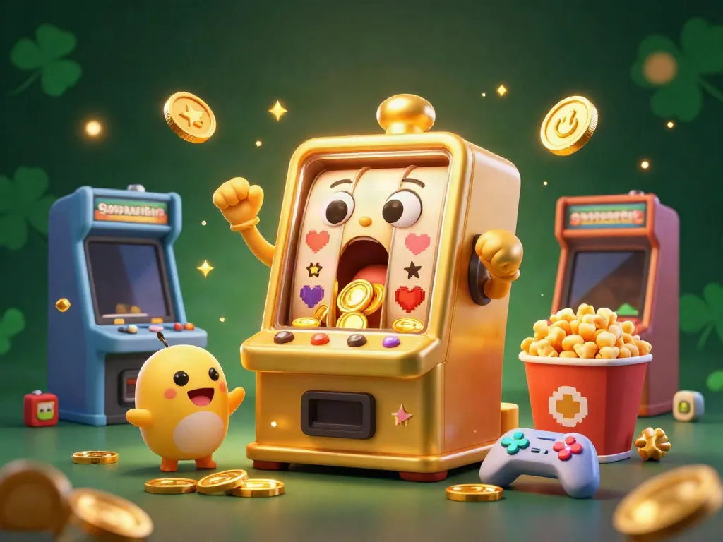 Watch the Sunwin slot machine celebrate its jackpot win with coins pouring out and baby machines cheering