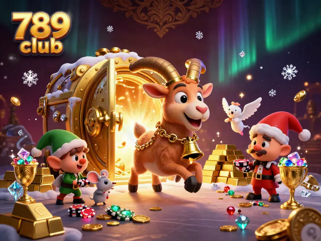 Experience the thrill of winning at 789 club with animated characters in a lively casino atmosphere.