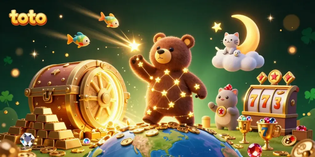 Engage in gaming adventures with the enchanting toto world, featuring vibrant digital treasures and lucky symbols.